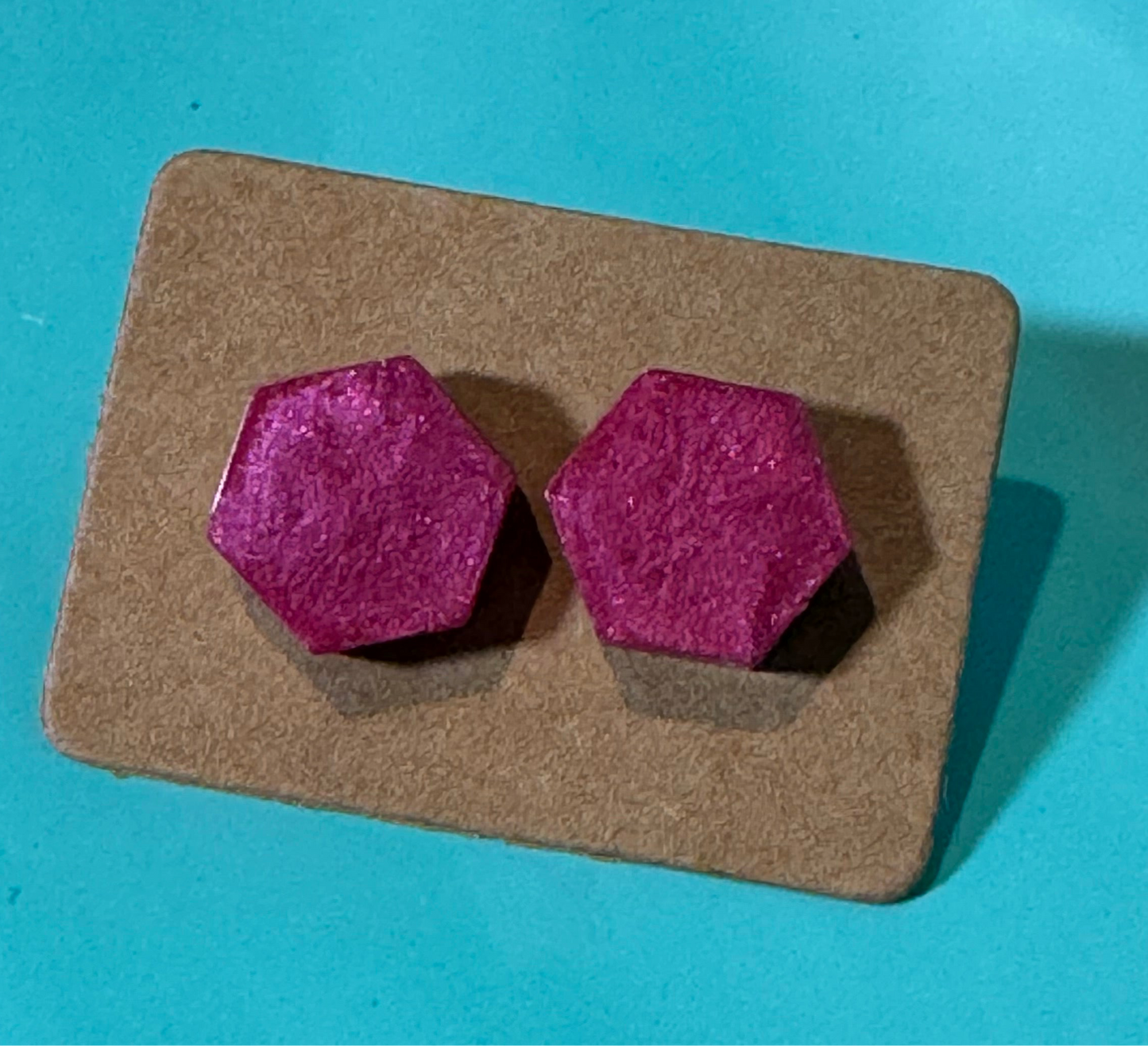 Shimmering Rose Studs