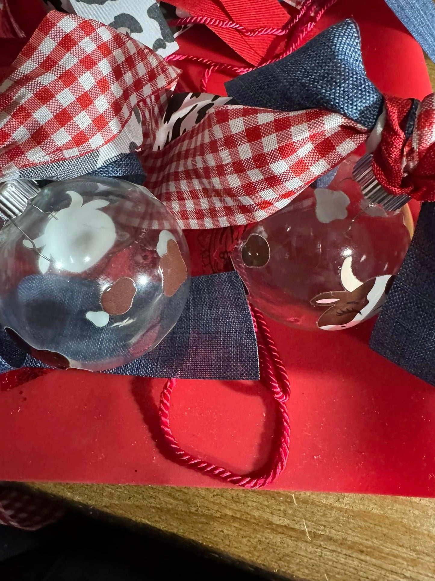 How Now, Brown Cow? - Cow Themed Ornament Set