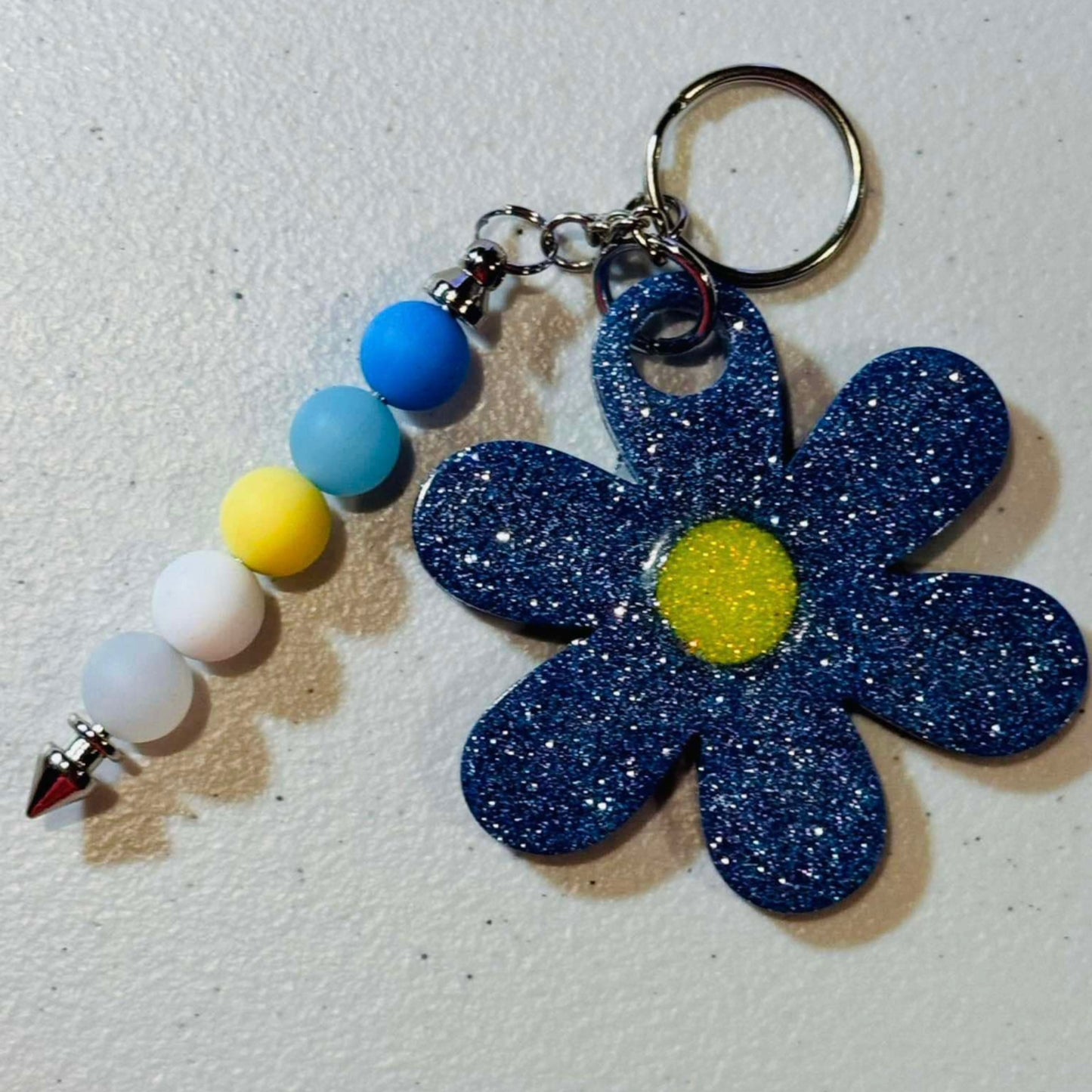 Flower Tag w/ Bead Bar