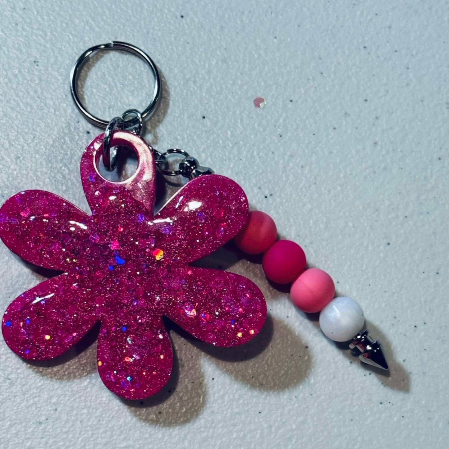 Flower Tag w/ Bead Bar