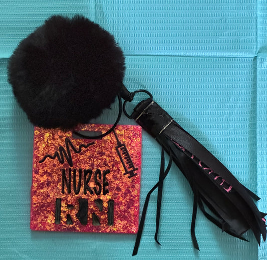 Ribbon Nurse Badge Tag