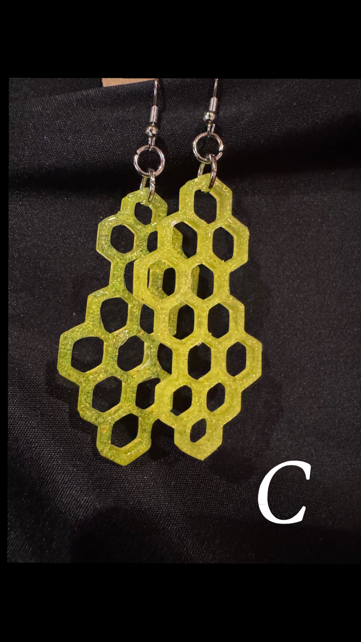 Honey Comb - Dangle Earrings
