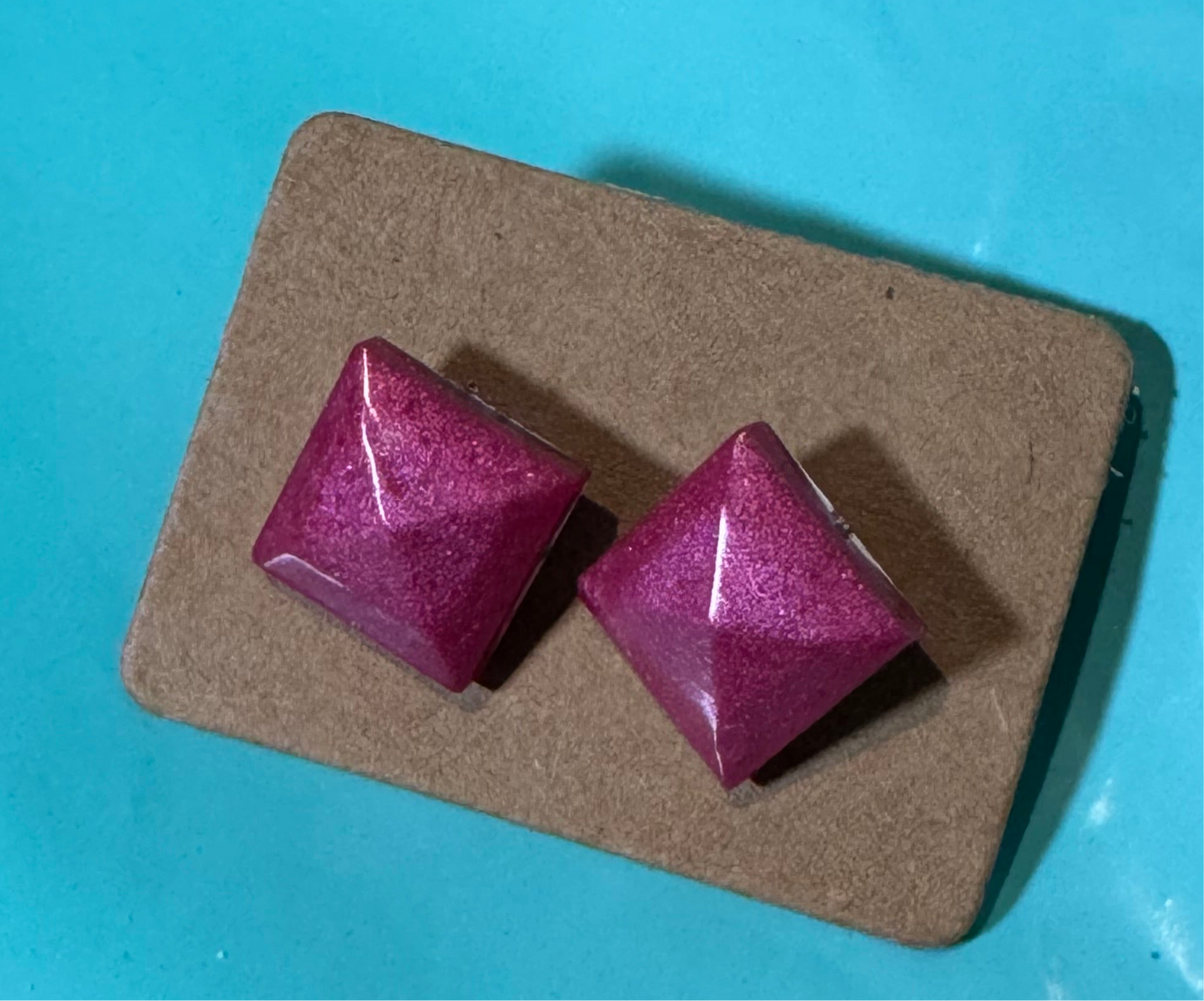 Shimmering Rose Studs