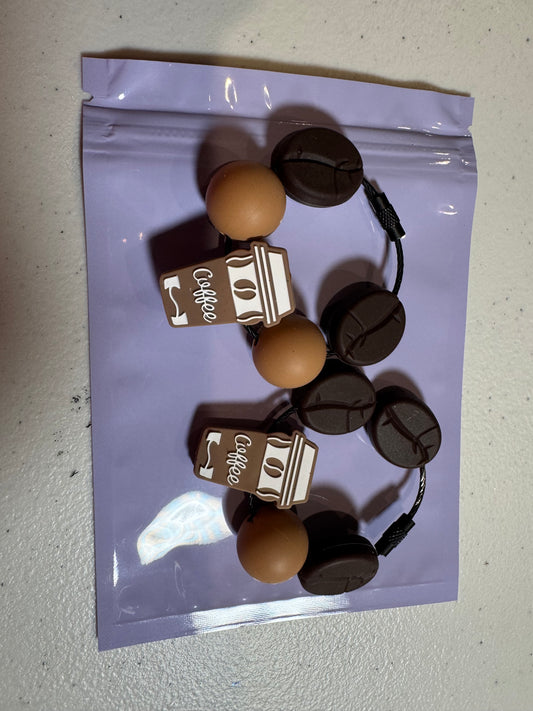 6” Coffee Rings - cup handle hangers, bag tags, or key chain addition