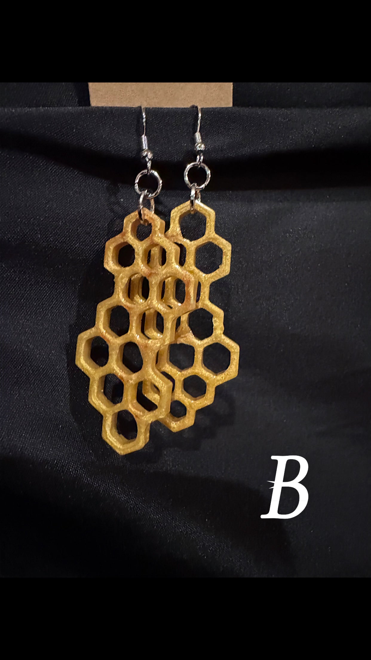 Honey Comb - Dangle Earrings