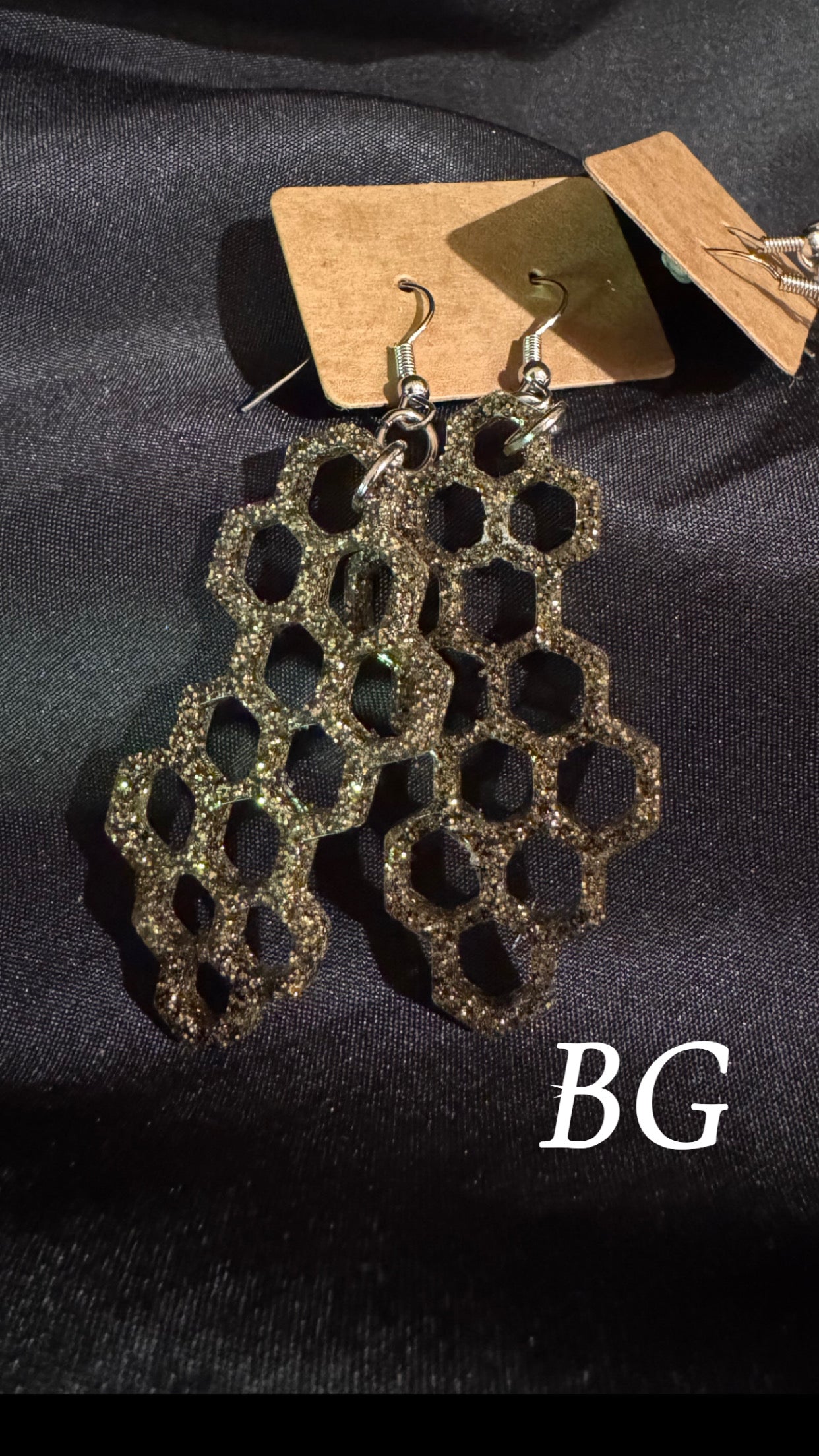 Honey Comb - Dangle Earrings