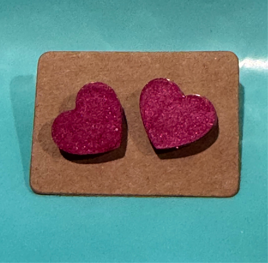 Shimmering Rose Studs