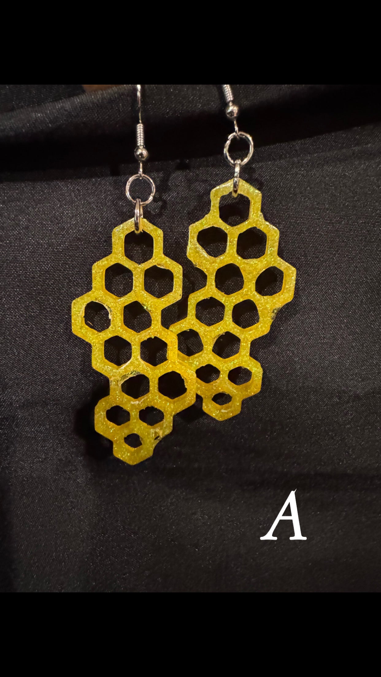 Honey Comb - Dangle Earrings