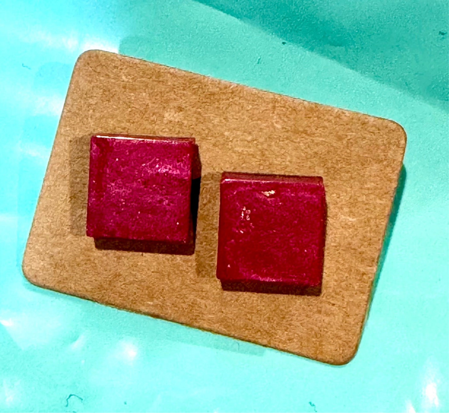 Shimmering Rose Studs