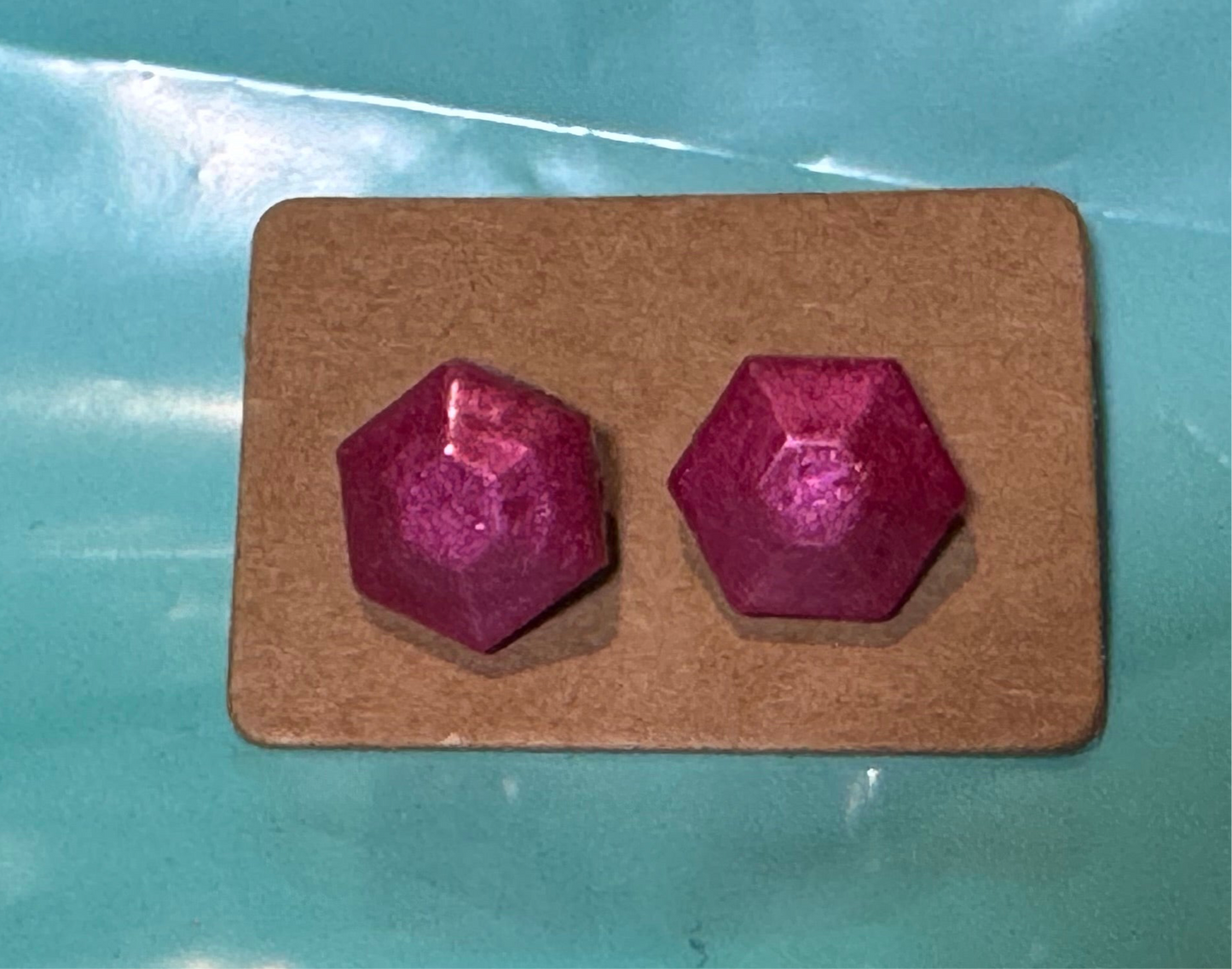 Shimmering Rose Studs