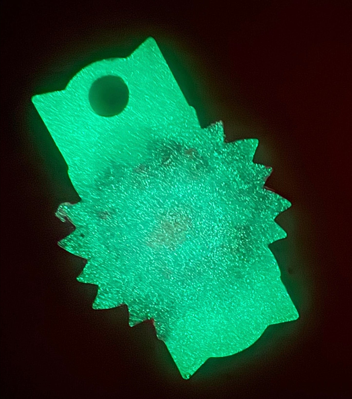 Flower Inset Tag w/ Bead Bar - GLOW