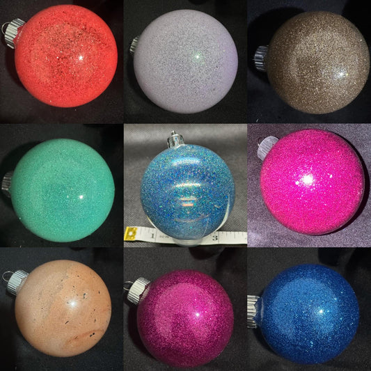 Small Glittered Ornaments