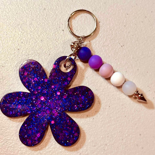 Flower Tag w/ Bead Bar